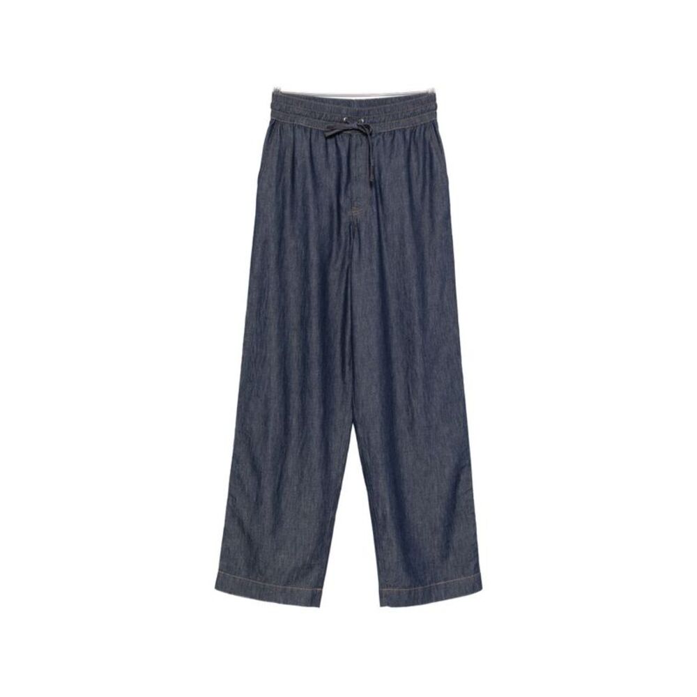 Loewe Men Denim Wide-Leg Trousers